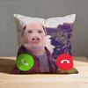 John Pork Is Calling Pillow Case For Sofa Decor Car Office Room Printing Cushion Cover Decorations and Protector