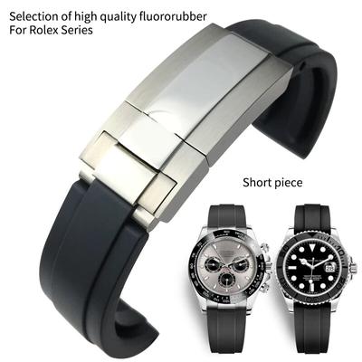 20mm High Quality Rubber Watch Strap for Role Daytona GMT Submariner GMT OYSTERFLEX Black Bracelet Waterproof Watchband