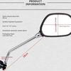 1 Pair Bicycle Rear View Mirror Bike Cycling Wide Range Back Sight Reflector Angle Adjustable Left Right Mirrors Accessories