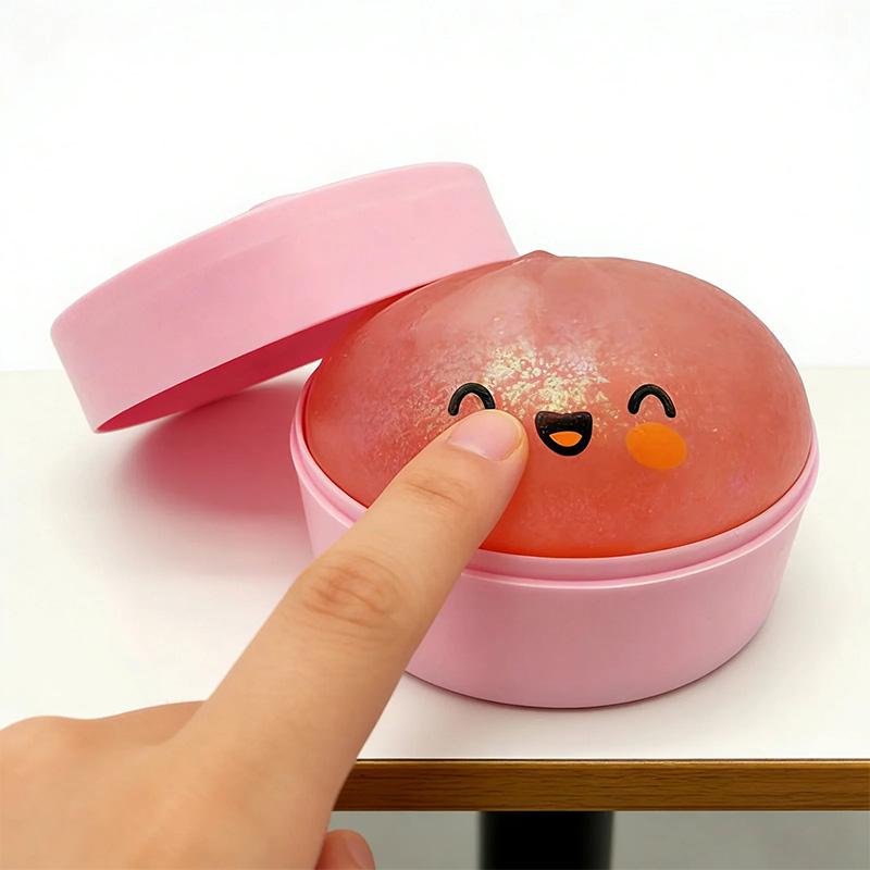 Glitter Dumpling Baozi Pinching Soft Cute Slow Rebound Stress Relief Ornament Office Home Decor Kids Adults Gifts