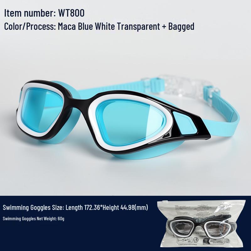 Unisex Professional Anti-Fog HD Adult Racing Swim Goggles Set