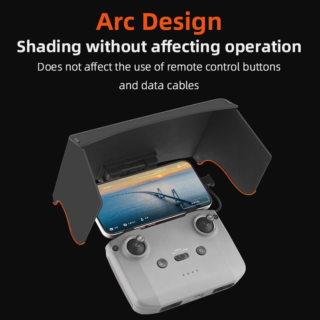Phone Tablet Sun Shade Compatible with Mavic 3/AIR 2/2S/Mini 2/Mini 3 Pro RC Drones Controller Folding Monitor Cover