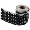White Polka Dots Bulletin Board Borders 65 Feet Scalloped Border Bulletin Boards   Home