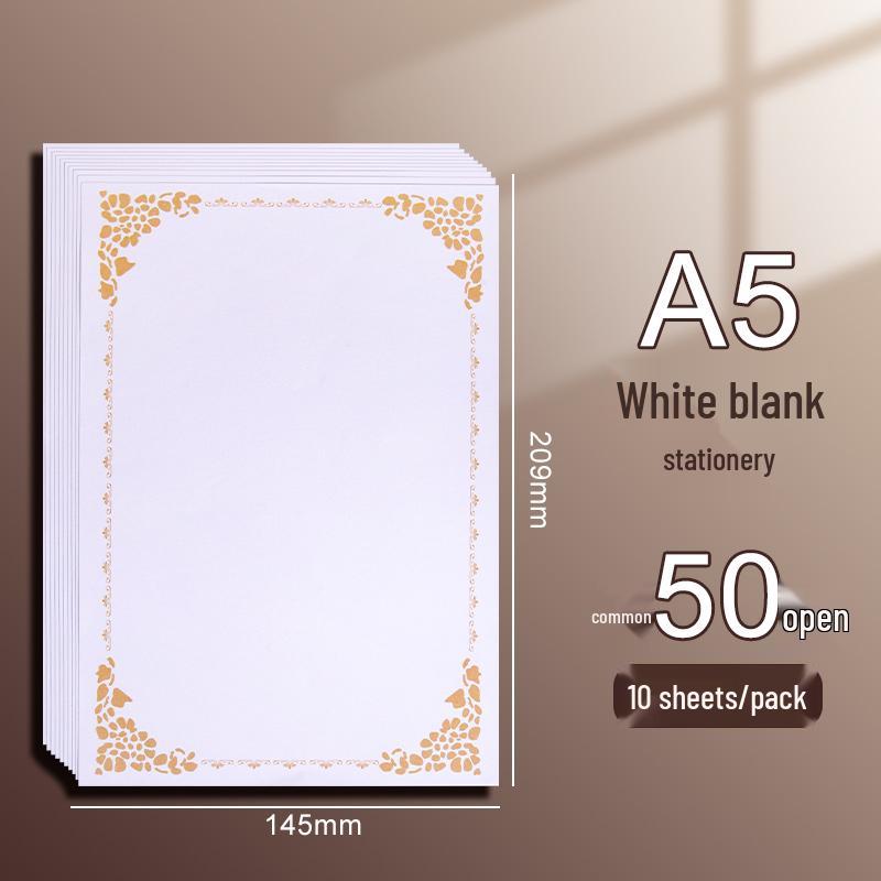 Vintage-Style Thick Kraft Paper Envelopes & Letter Set for Handwritten Notes & Birthday Cards