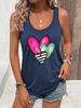 Women’s Vest Funny Heart Racerback Tanks Three Color Hearts Graphic Tank Top Fashion Summer Racerback Outfit Vacation Sexy Tops