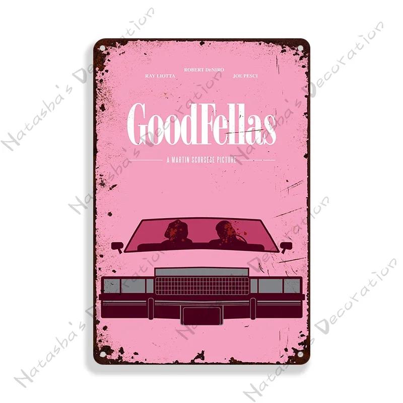 1990 American Movie Goodfellas Metal Tin Sign Vintage Metal Poster Home Bar Metal Signs Garage Metal Plate Retro Wall Decor