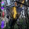 New Glowing Hanging Ghost Skull Halloween Decoration Courtyard Ghost Ornament Realistic Horror Party Props Atmosphere