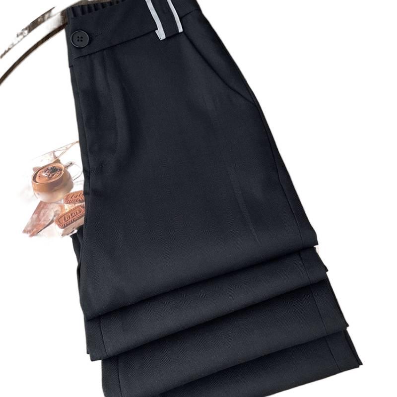 

Льняные брюки палаццо для женщин, летние новые, с высокой талией, драпированные, солнцезащитные, из хлопка и льна, прямые, повседневные длинные брюки, тонкие 5XL чёрный