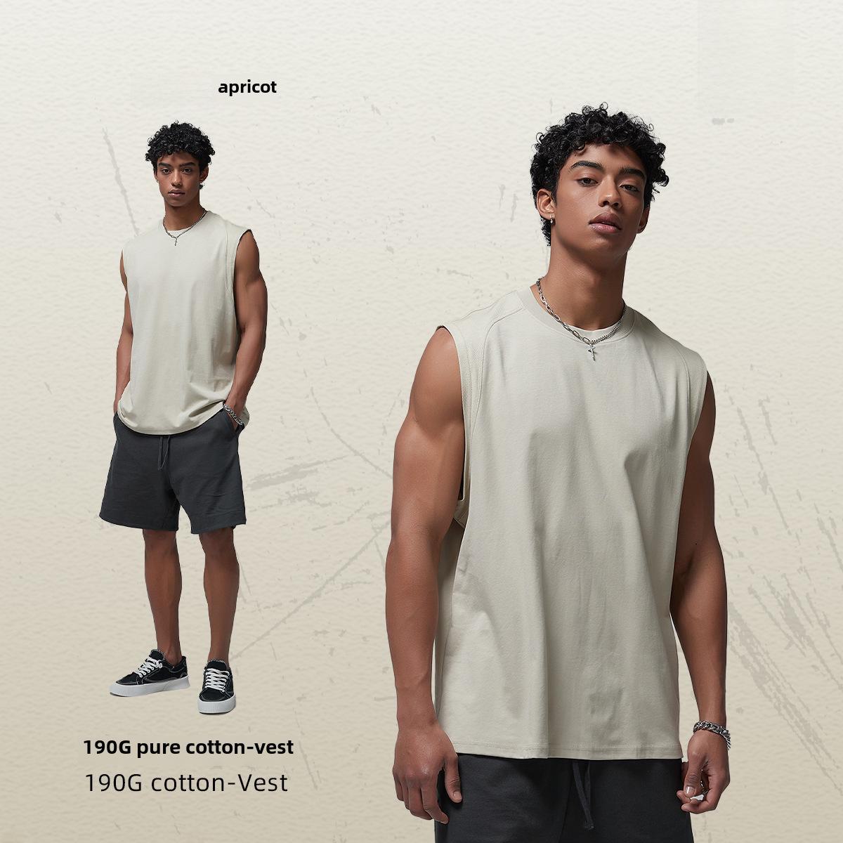 

ARTIE Мужской жилет в баскетбольном стиле из быстросохнущего хлопка весна/лето 2025 г. L абрикосовый