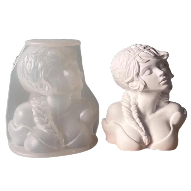 Female Statue Silicone Candle Molds for Epoxy Resin Candle Soap Figurine Silicone Candle Molds for Gypsum Decoration