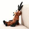 Plush Deer Stuffed Animal Toy - Super Soft Huggable with Big Expressive Eyes, Detailed Black Antlers, Brown Body & Black Limbs