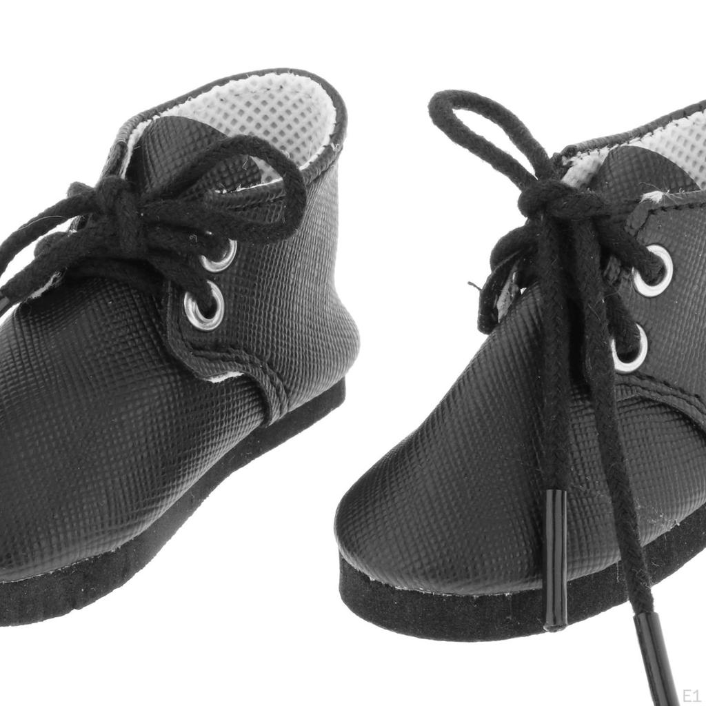 Points Doll Shoes, Stylish Cute PU Leather Miniature , Toys Boots, Clothes Dress Decorative