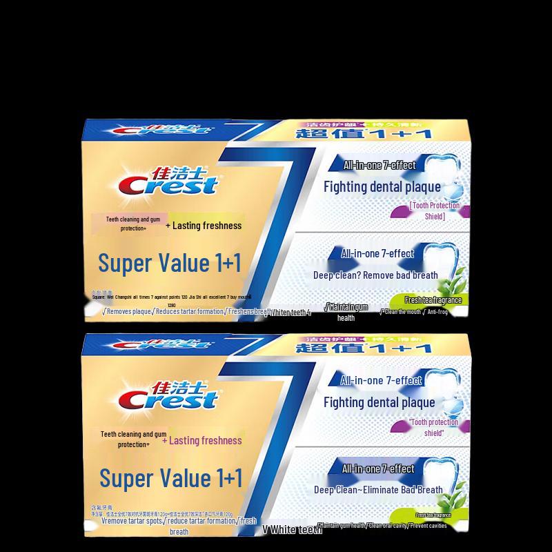

Crest All-in-One 7 Effects Whitening Toothpaste (4x120g)