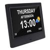 7 Inch Digital Calendar Clock Power Out Memory Auto Dimmable Video Image Playback Calendar Clock with Reminders 12