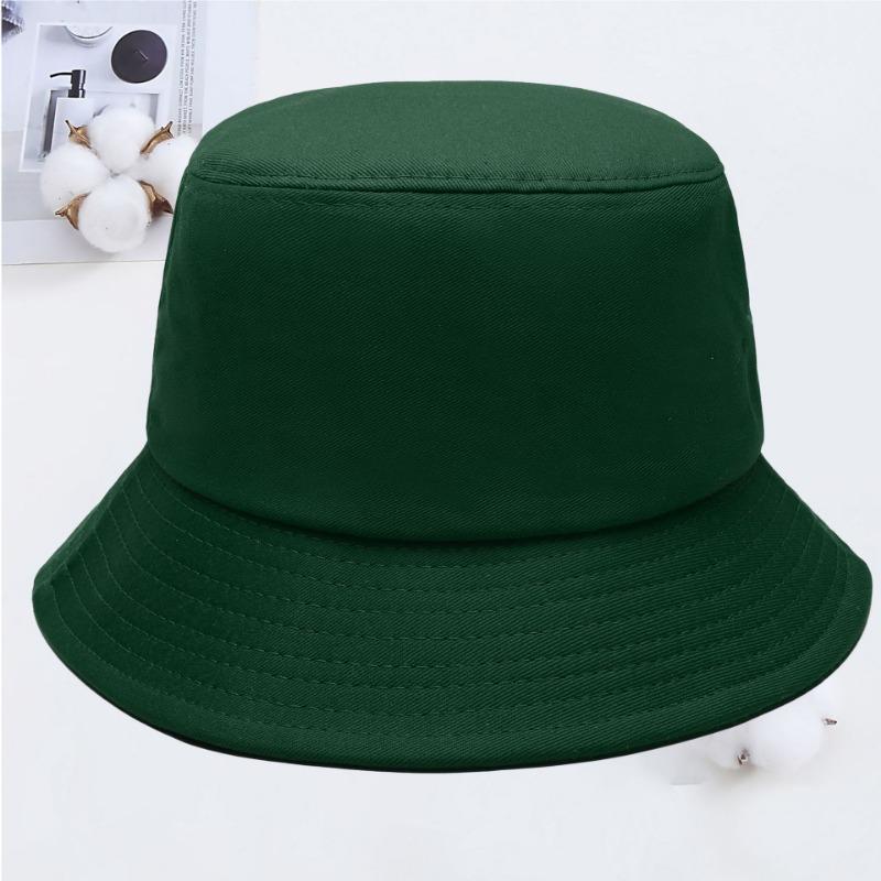 Cotton fisherman hat summer basin hat outdoor sunshade girls sun protection sun hat printing embroidery men