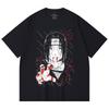 230 g/m² 100% bavlna Naruto V4 Potisk Itachi Unisex Pánské/Dámské T-shirt z těžké bavlny