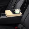 Car Armrest Cushion With Cup Holder Rest Pillow Cover Cover Waterproof Leather Cover For Most Car For Protecting Car Armrest Box