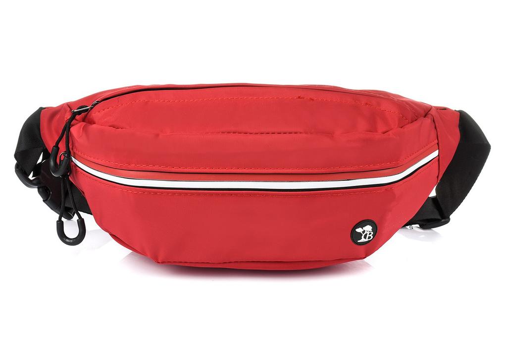 Czerwona Saszetka Nerka Wodoodporna Wytrzymała Pojemna Pas C51