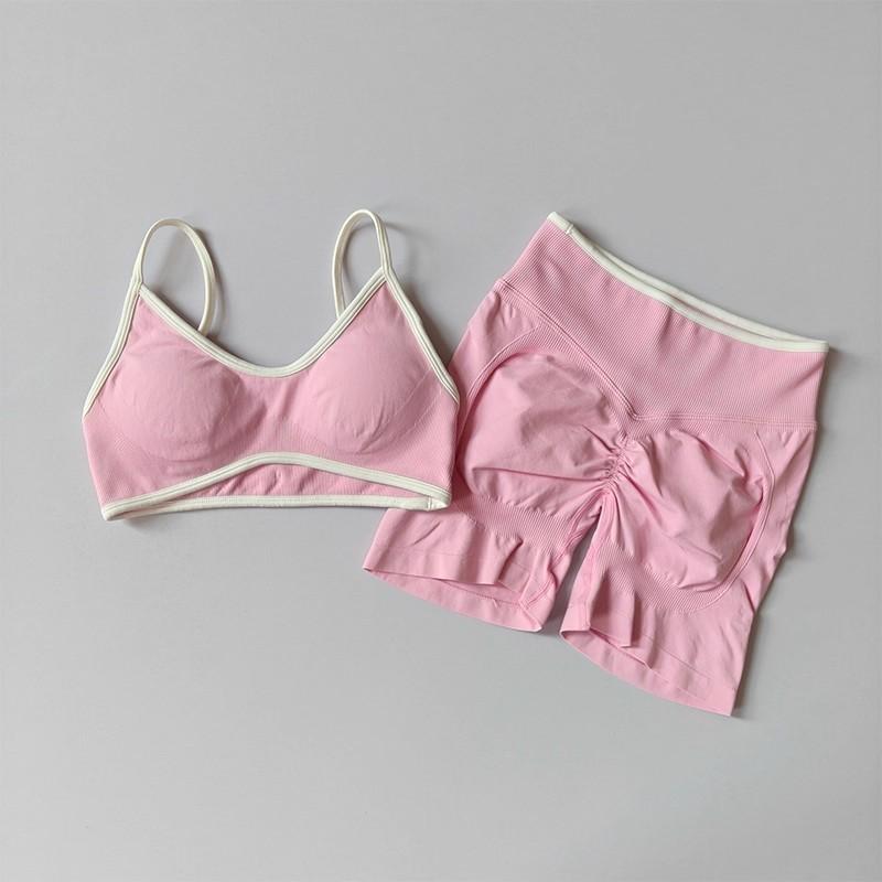 JYL Halter Backless Sports High Waist Tight Pants Set L яичная скорлупа
