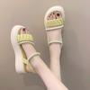 Platform Sandals Summer Fairy Wind Pearl Fashion Casual One Word Roman Beach Women's Shoes