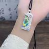 Enamel color dragon and phoenix Chengxiang no matter brand pendant necklace engraving auspicious cloud blessing characters to send Qixi Festival gifts