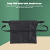 43x35.5cm Black Wear Resistant Oxford Cloth Storage Bag Organizer for Chair Wheelchair Use