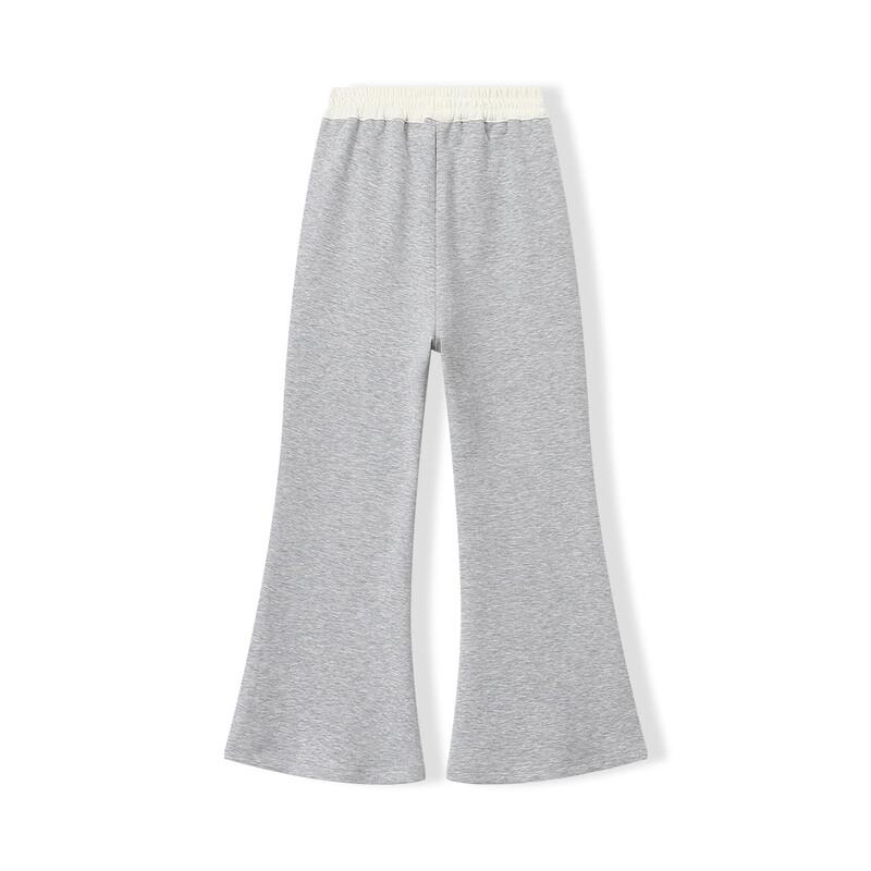 Girls' High-Waist Micro-Flared Casual Pants