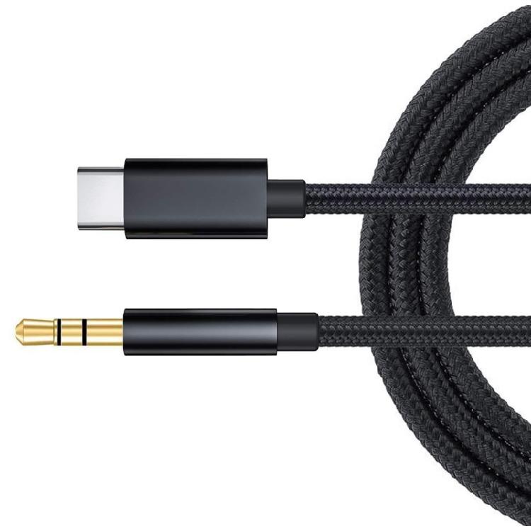 Noise Cancelling Type C To 3.5mm Audios Cable for Clear Music and Call Multifunctional Audios Cable for Various Devices
