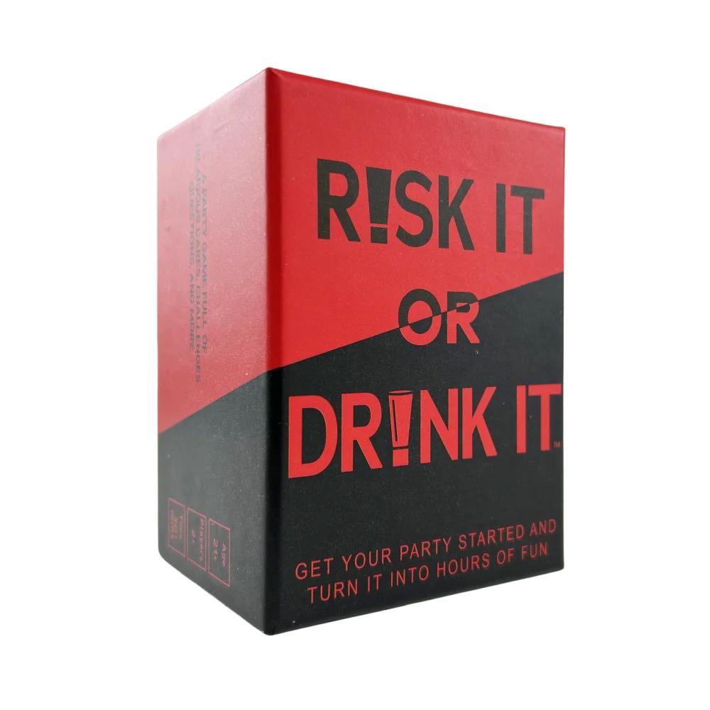 Risk It Or Drink Card Board Game Drinking Games Pregame Dares