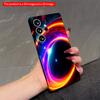 2DFlat Samsung Phone Case Neon Spiral Cosmic Galaxy Phone Case Applicable To Galaxy S23 S24 S25ULTRA S26 A12 A14 A15 A16 A54 A55