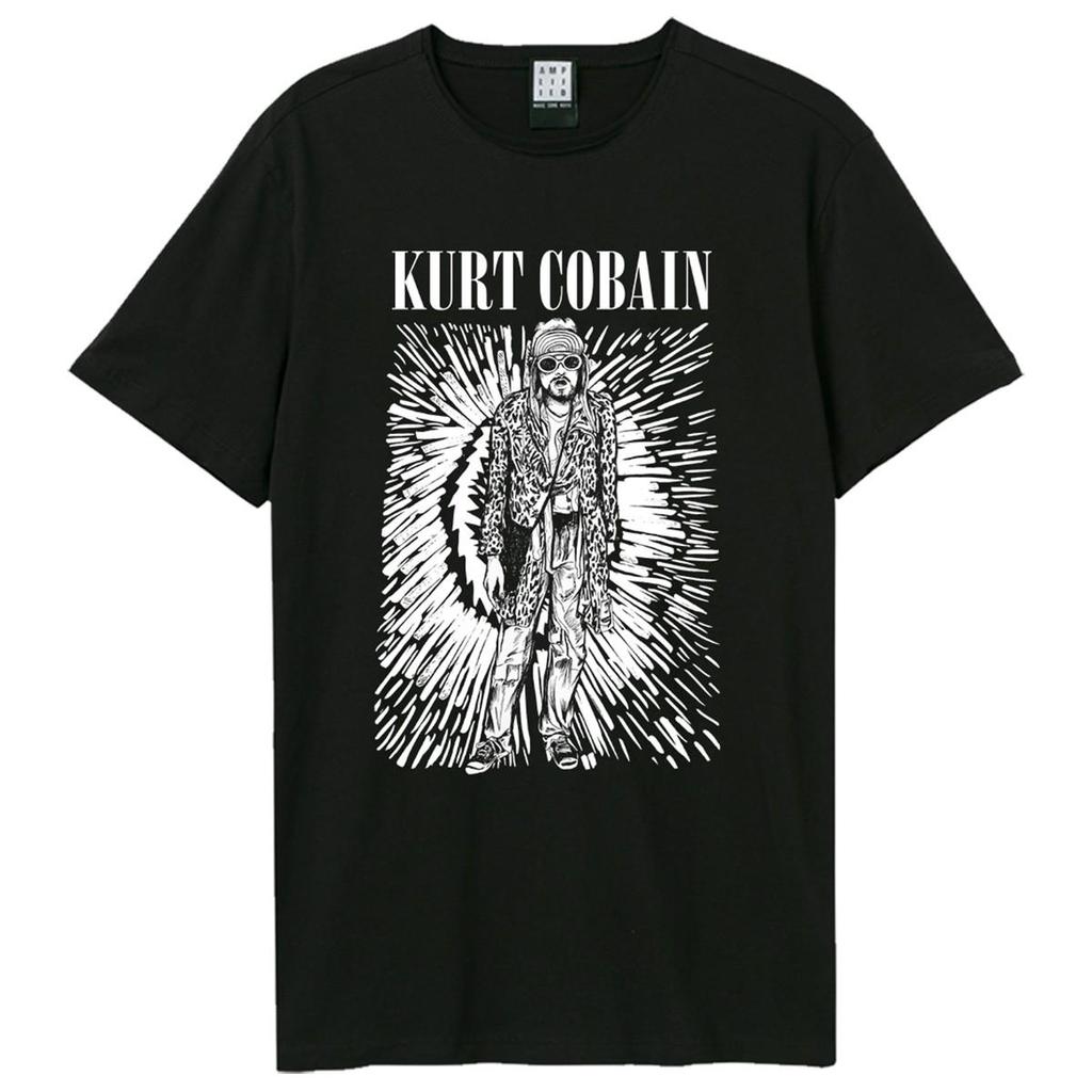 Amplified Unisex Adult Etched Out Kurt Kurt Cobain T-Shirt