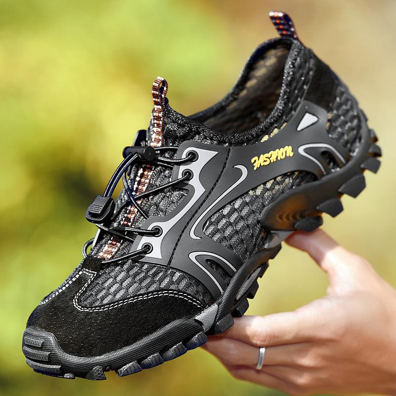 Sommer Mesh Schuhe Herren Übergröße atmungsaktive Mesh Wanderschuhe Outdoor Wanderschuhe Freizeitschuhe Herren