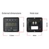 GV13T Diesel Generator Digital Display Instrument Voltmeter Frequency Hour Test Panel Meter AC220V AC380V