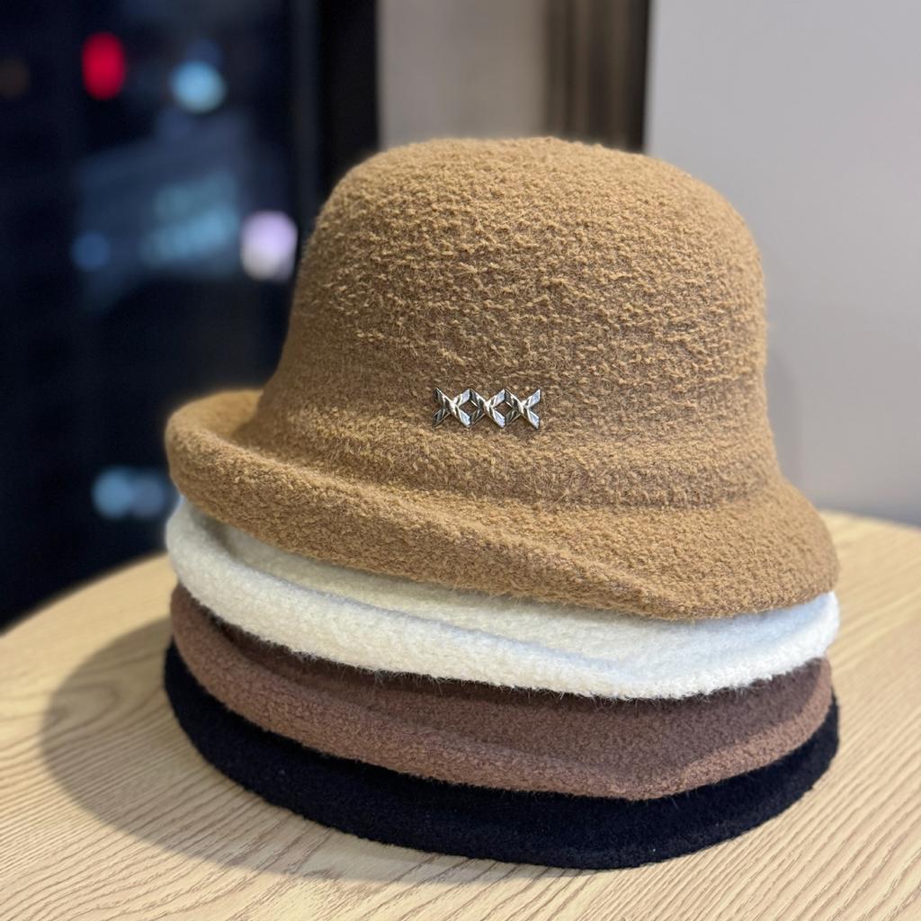 Fisherman Hat for Women with Curled Edge Versatile Large Head Circumference Bucket Hat Wide Brim Basin Hat To Cover Face, Protect Ears, Trendy