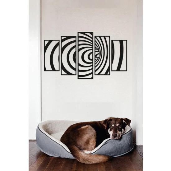 

5 штук Swirl Tribal Black 40X70 Laser Cut Деревянный продукт для украшения стен