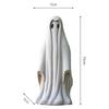 A20F-Ghost Statue, White Resin Garden Ghost Sculpture Halloween Decorations, Ghost Figurines For Home Room Desk Decor D Durable