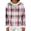 Women's Casual Fleece Sweatshirt  Long-Sleeve Round  Neck Casual Comfortable Loose-Fit Lightweight Women's Flannel Sweatshirt