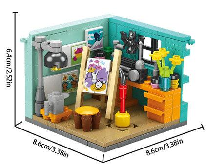 House Building Blocks Mini City Store Street View Snack Street Children'S Toys Boys And Girls Gifts Compatible With