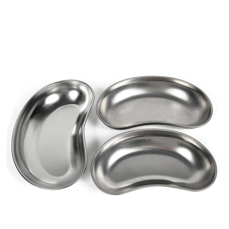 Dental Surgical Medical Dental Storage Tray Lab Instrument Tray Device S/M/L 304 Stainless Steel Kidney Bowl Curved Trays