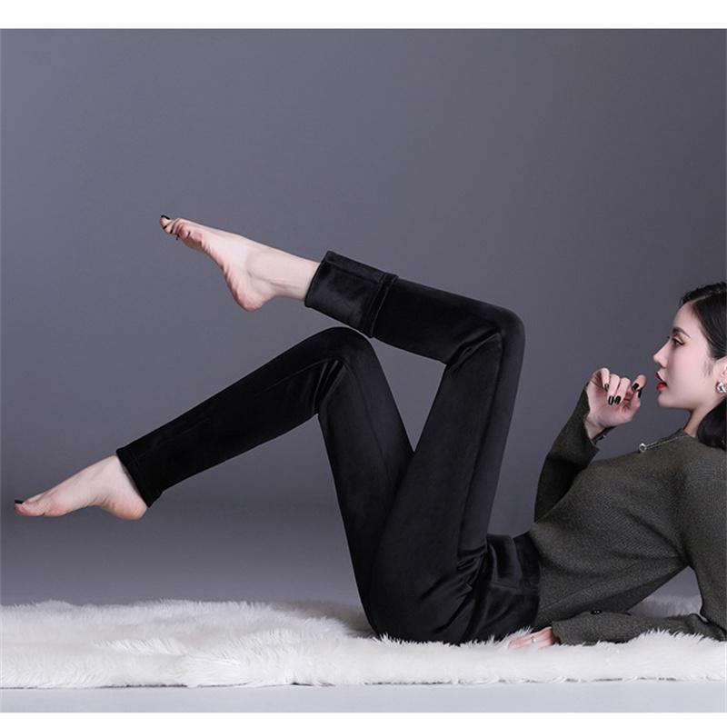 Autumn Winter Skinny Jeans Women High Waist Plus Velvet Stretch Denim Trousers Vintage Korean Patchwork Thick Pencil Pants Warm