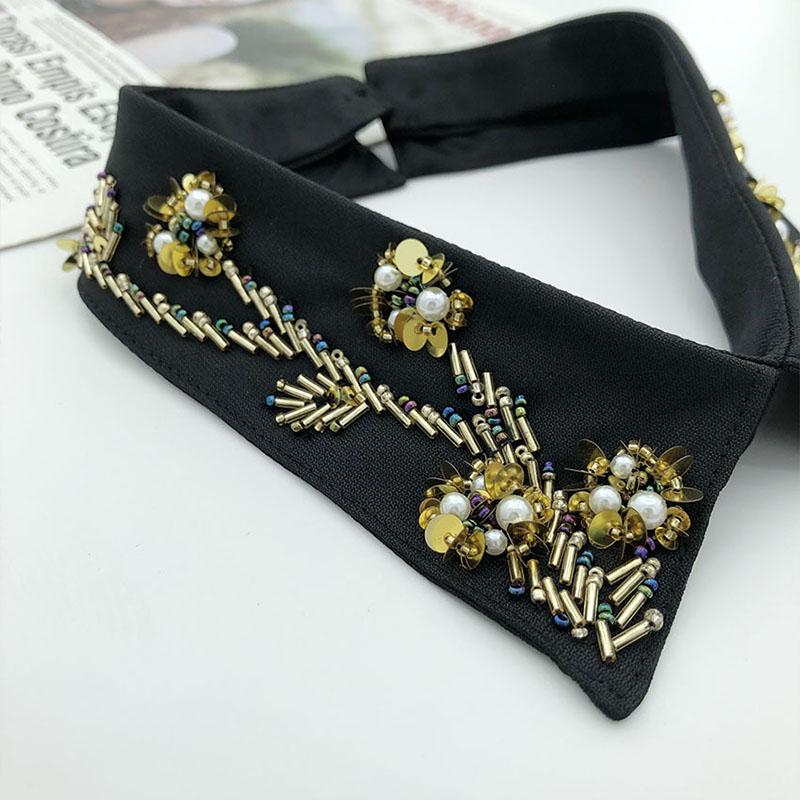 Pearl Women Shirt False Collars Crystal Removable Collar For Women Necklace Fake Collar Detachable Diamond Lacklace Nep Kraagie