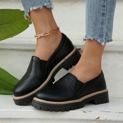 Brand Shoes Female Slip-on Women's High Heels Fashion Round Toe Office and Career New Plus Size Best Seller High Heels