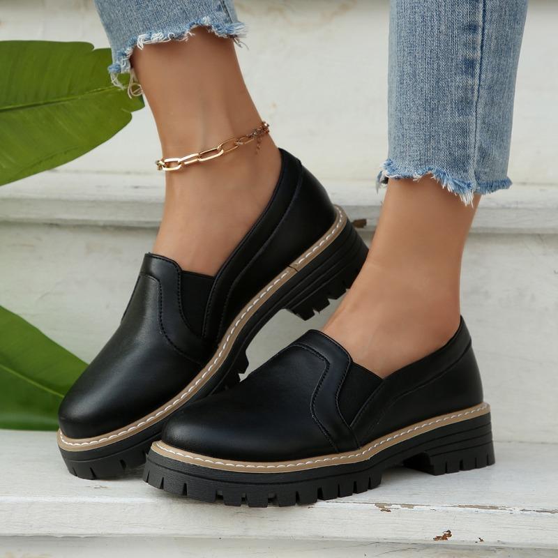 

Мода 2025 Бренд Обувь Женская Слипоны Женские Туфли на Высоком Каблуке Мода Круглый Носок Офис и Карьера Новое Большой Размер Бестселлер Туфли на Высоком Каблуке 36