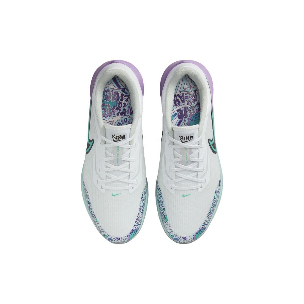 Nike Air Zoom Infinity Tour NEXT% NRG Wide Live To Play, Unisex tenisky Play To Live Bílé Clear-Jade Jade-Ice FD5424-100