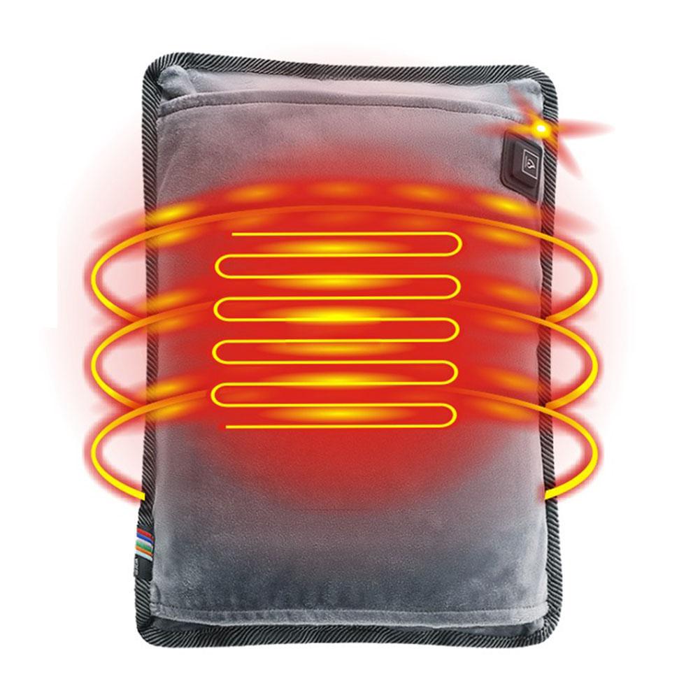 Intelligent Electric Hand Warmer USB Charging Hand Feet Hot Bag 3 Gears Heat Portable with Belt for Winter Outdoor Camping