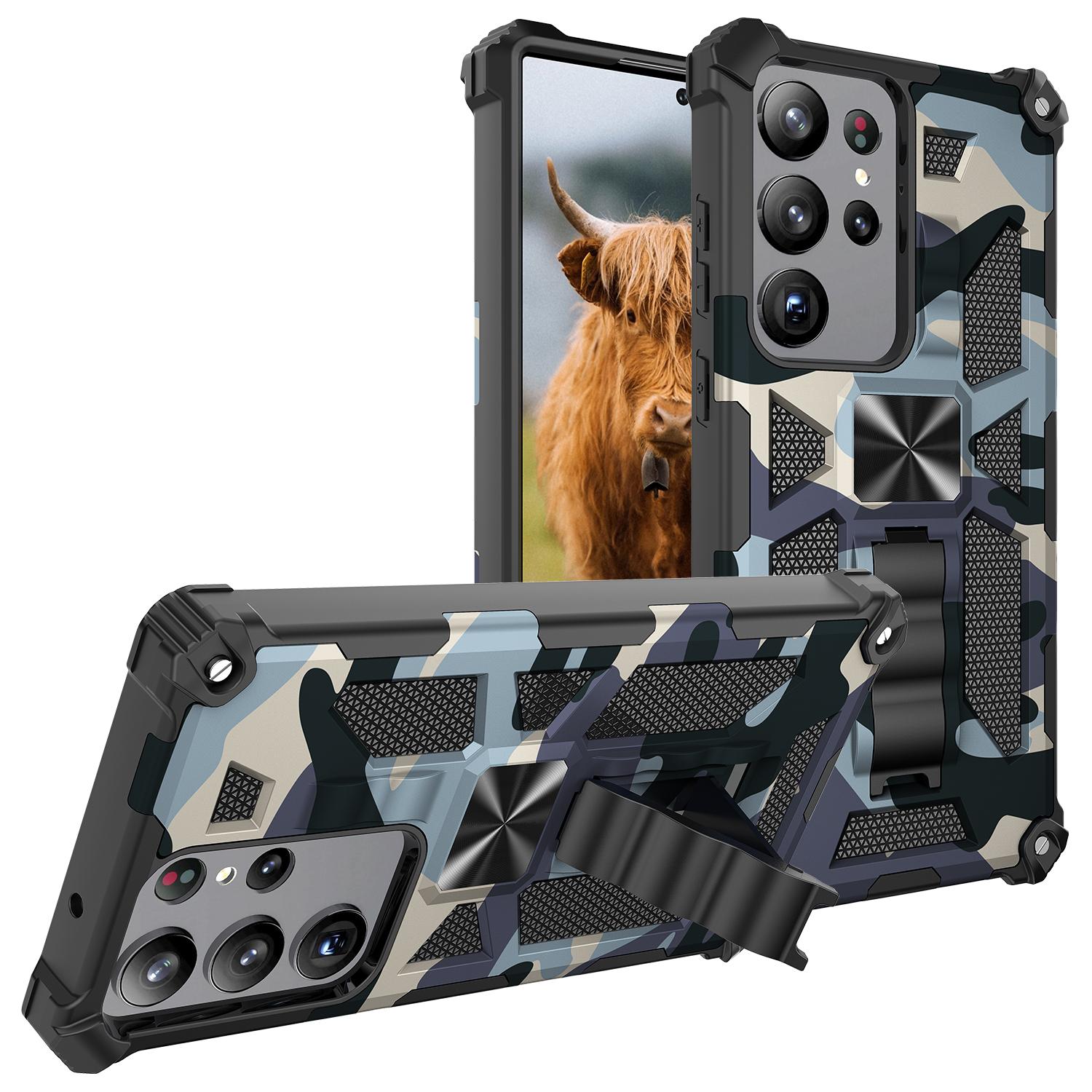 

Протиударний чохол Military Camouflage для Samsung Galaxy S25 Ultra S22 Plus S23 S24 FE A14 A34 A54 A05S A15 A16 Накладка з підставкою S25 Plus