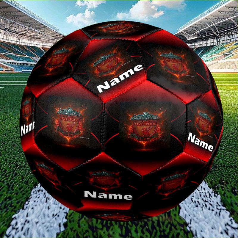Custom Name Personalized Football team F.C-A Print Size 5 Soccer Ball Training & Match Football, for Team, Kicking, Gift for Football Enthusiasts