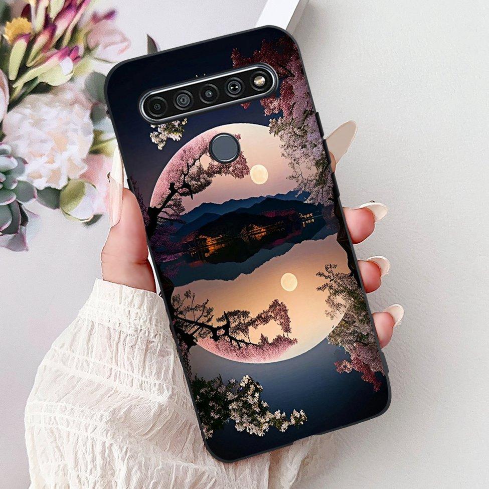 2020 For LG K41S LM-K410 Cover For LG K51S Case LM-K510 Luxury Butterfly Love Cute Cat Cool Handsome Lion Painted Black Silicone