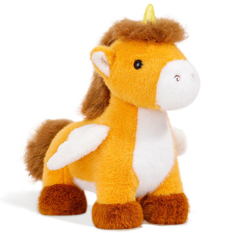 Cute Single-horned Pegasus Doll Creative Plush Toy Pony Doll Birthday Gift Girl