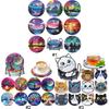 8/10 Stuks Diamant Schilderen Onderzetters met Houder Landschap Diamant Kunst Schilderen Kits Kat DIY Diamant Kunst Onderzetter Kunst Ambachtelijke Benodigdheden